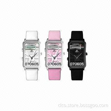 0.69-inch super fashion smart watch, dimensions 44 x 33 x 11.6mm, five color for your chose